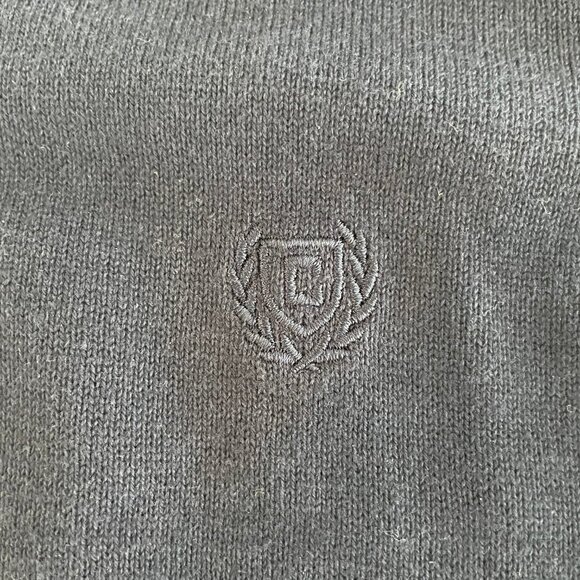 Chaps Sporty Preppy V Neck Knit 100% Cotton Sweater Vest Newport Blue Sz S NWT - Picture 8 of 15